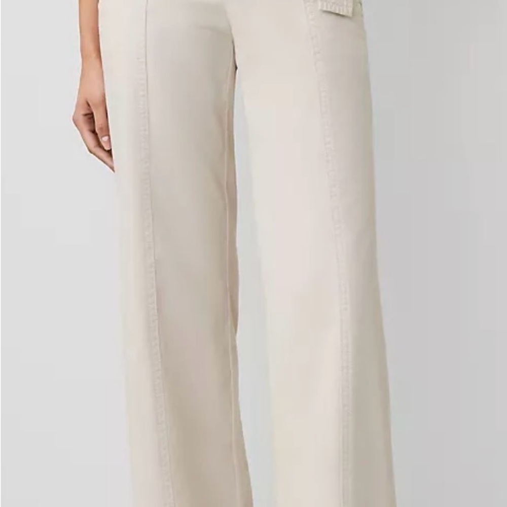 Petite Weekend Collection Belted Utility Pant - Picture 2 of 3